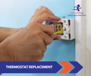 technician replacing thermostat